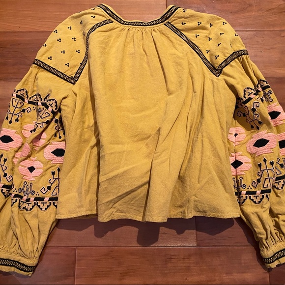 Free People Embroidered Swingy Jacket S - Picture 7 of 14